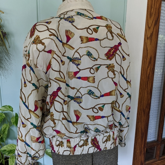 80s Vintage Silk Jacket - Picture 7 of 10